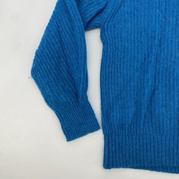 Everlane The Oversized Alpaca Crew Sweater in Heathered Blue Size Small - Picture 12 of 14